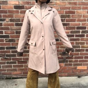 Tan raincoat